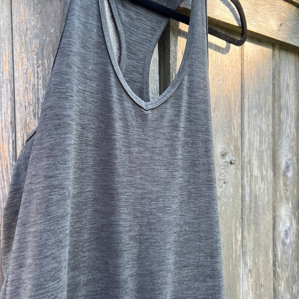 Vuori - Lux Harem Jumpsuit in charcoal heather gray. - Picture 3 of 8